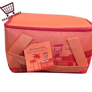 Trader Joe's Limited Edition Coral Insulated Travel Bag